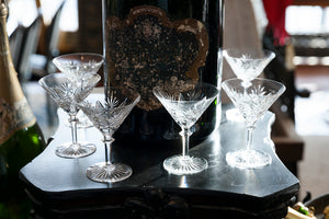 French Crystal Cocktail Glasses