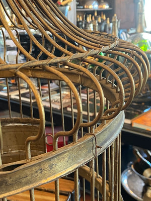 1930's French Brass Birdcage