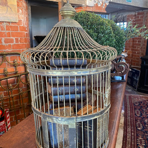 1930's French Brass Birdcage