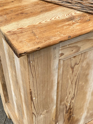 French Rustic Bleached Pine Cafe Counter