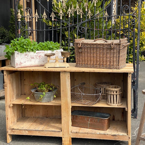 French Rustic Bleached Pine Cafe Counter