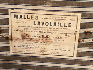 French 19th Century A. Maille - Lavolaille Parisian Leather Steamer Trunk