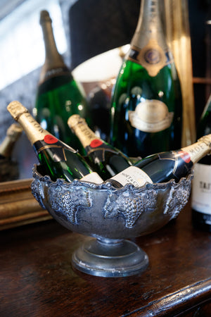 19th Century French Champagne Bucket - Grape Detail