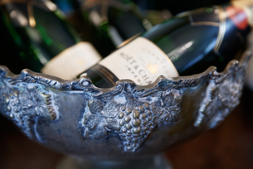 19th Century French Champagne Bucket - Grape Detail