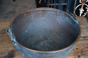 Vintage French Brass Cauldron