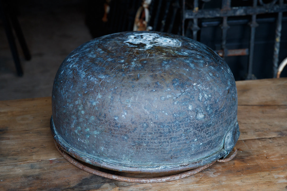 Vintage French Brass Cauldron