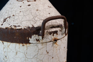 Large 19th Century Milk Churn - White Patina