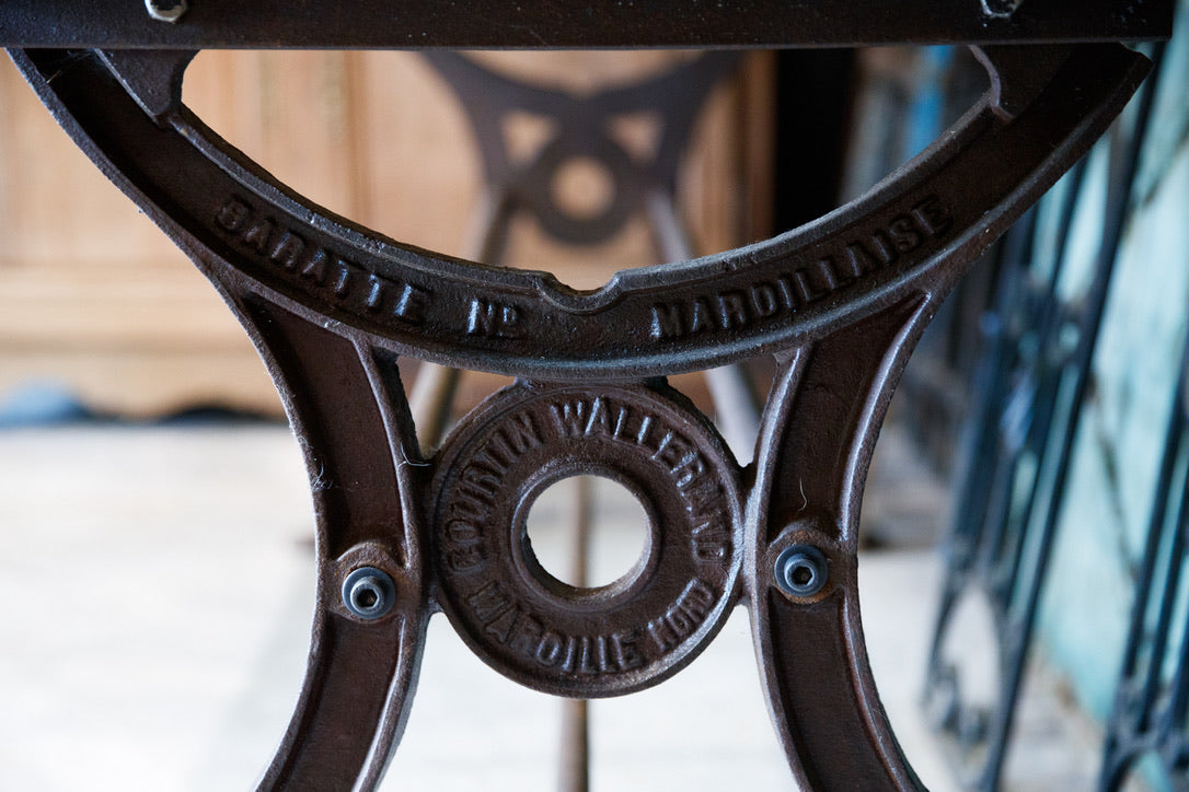 French Industrial Steel Table