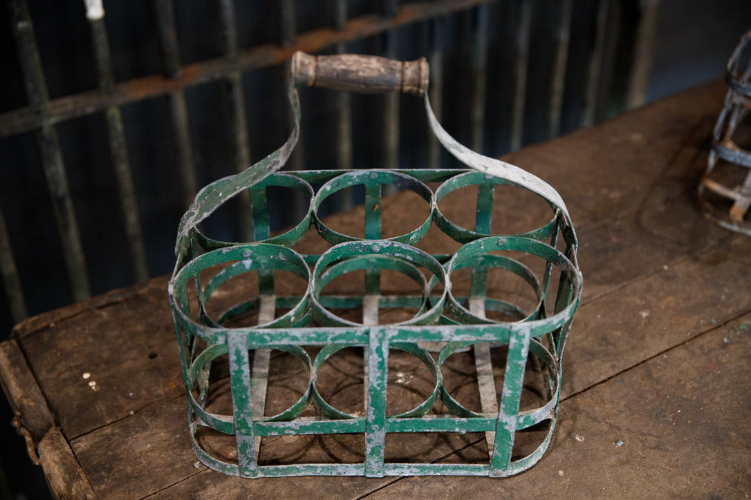 Vintage French Bottle Carriers