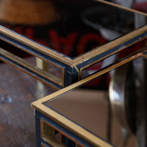 Original Italian Mid Century Mirrored Nesting Tables