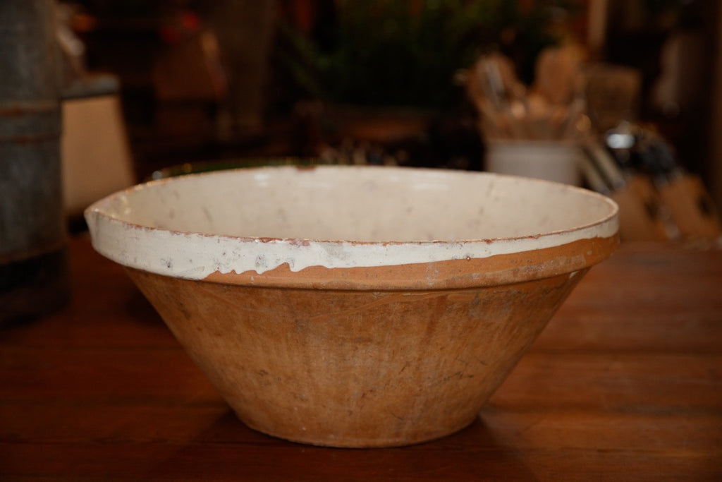 Large Antique French Tian /Confit Bowl - No 2