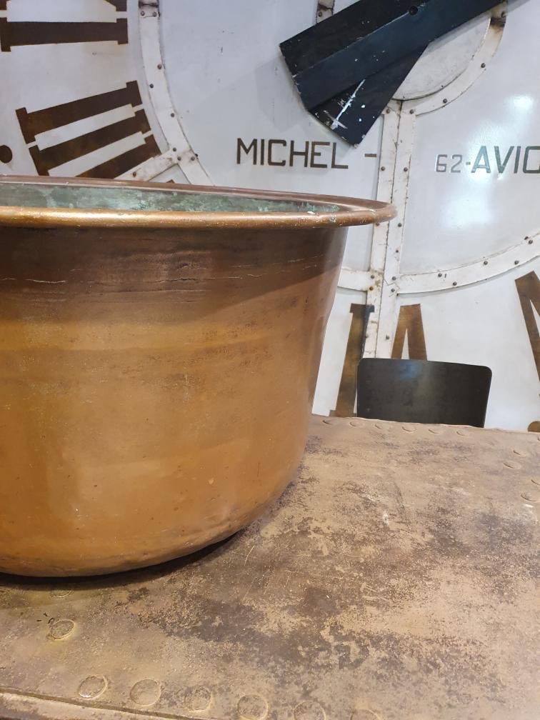 Huge French Copper Cauldron