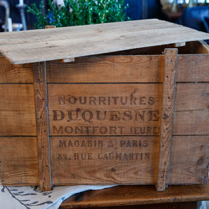 Vintage French Wooden Grocery Crate