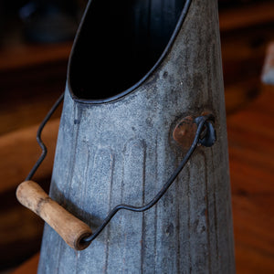 French Vintage Zinc Coal Shuffle