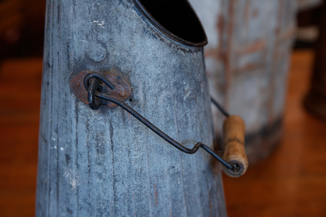 French Vintage Zinc Coal Shuffle