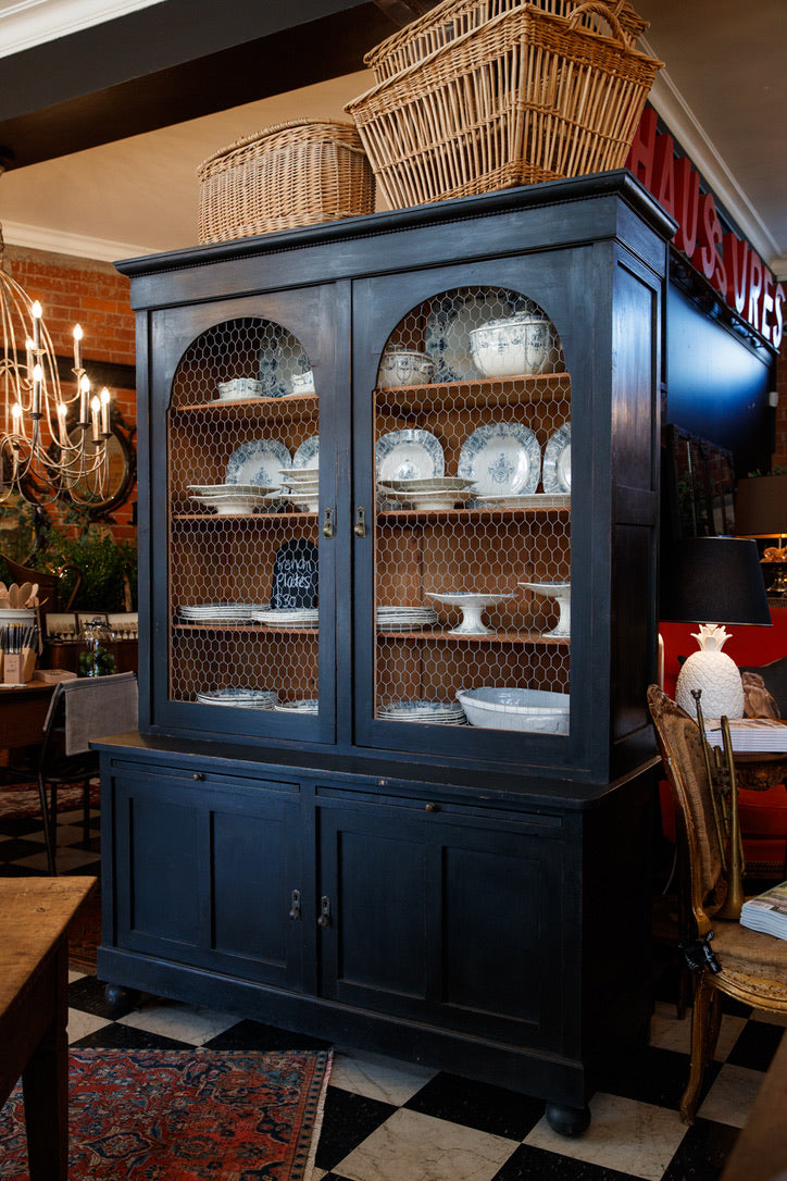 1930's French  Country Kitchen Hutch