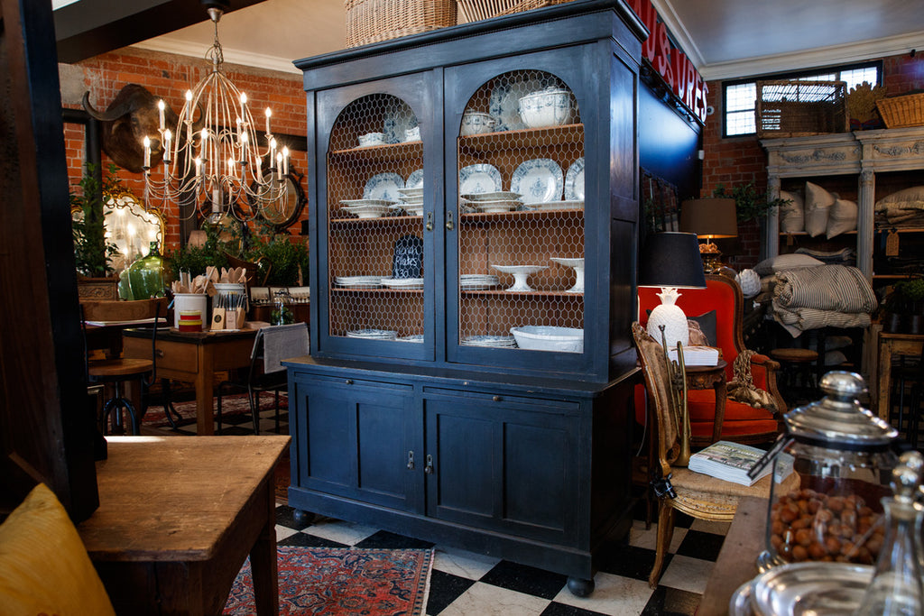 1930's French  Country Kitchen Hutch