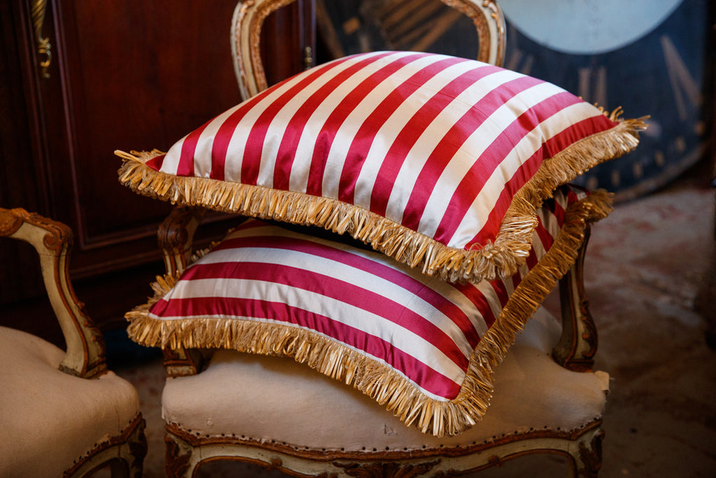 Vintage French Silk Cushions