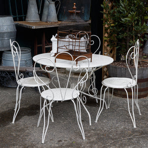 Vintage French White Garden Set