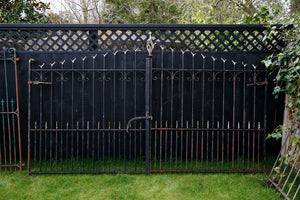 19th Century French Wrought Iron Entrance Gates- No 2