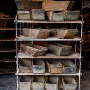 Original French 1940's Metal Bakery Rack/Trolley