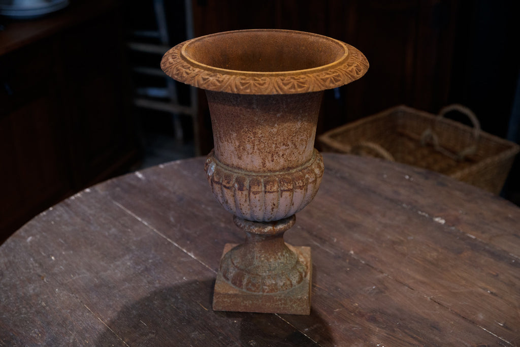 Vintage French Cast Iron Urn - No 2