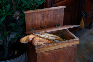 Vintage French Wooden Baguette Box
