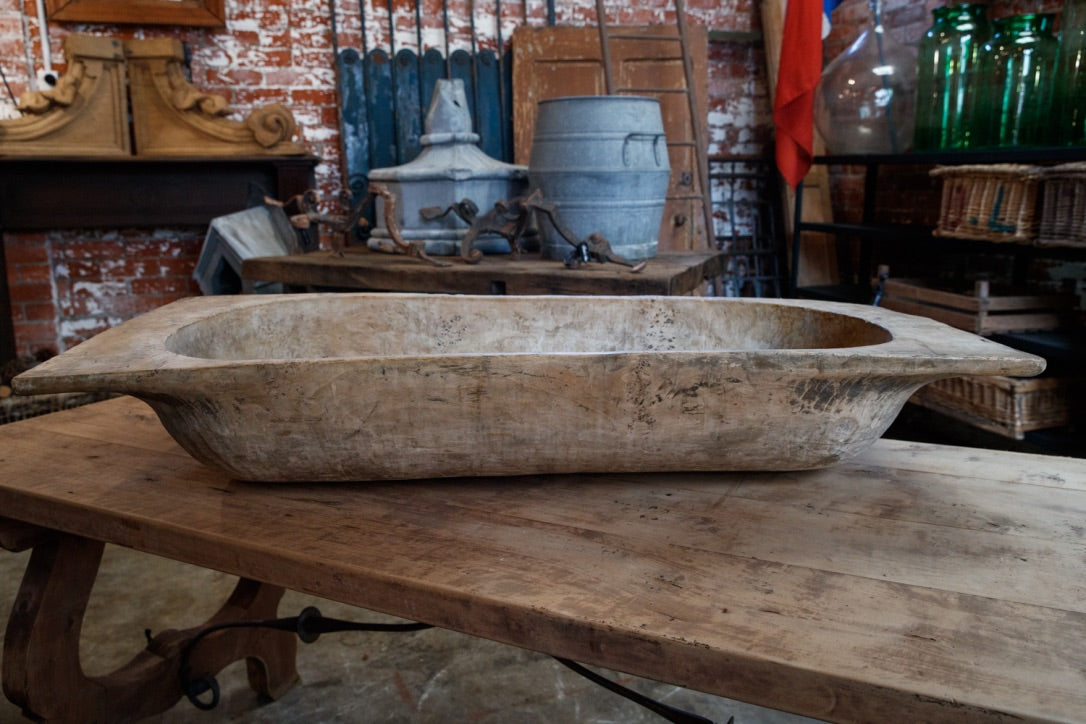 Vintage French Wooden Trug