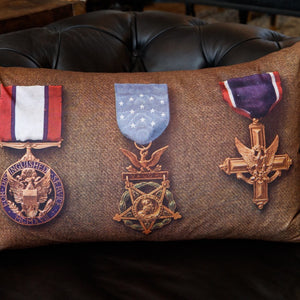 French Medal Cushion