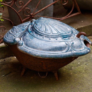 Vintage French Cast Iron Coal Shuffle