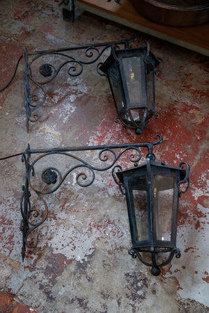 French Wrought Iron Lanterns