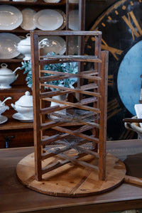 Vintage French Wooden Pie Rack