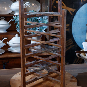 Vintage French Wooden Pie Rack
