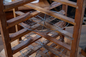 Vintage French Wooden Pie Rack