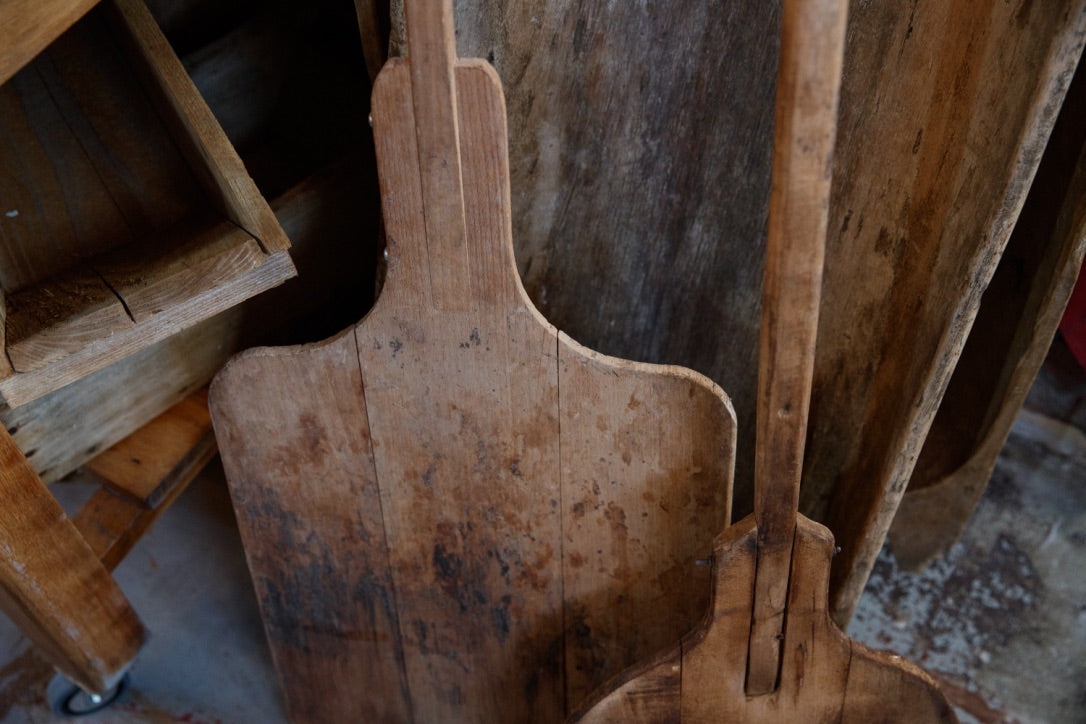 Vintage French Wooden Bakery Boards