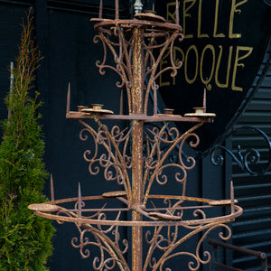 Beautiful French Wrought Iron Candelabra