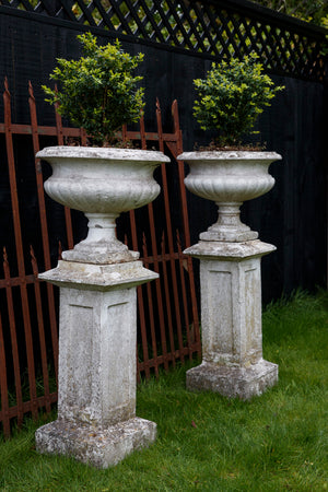 Vintage French Urns & Pedestals