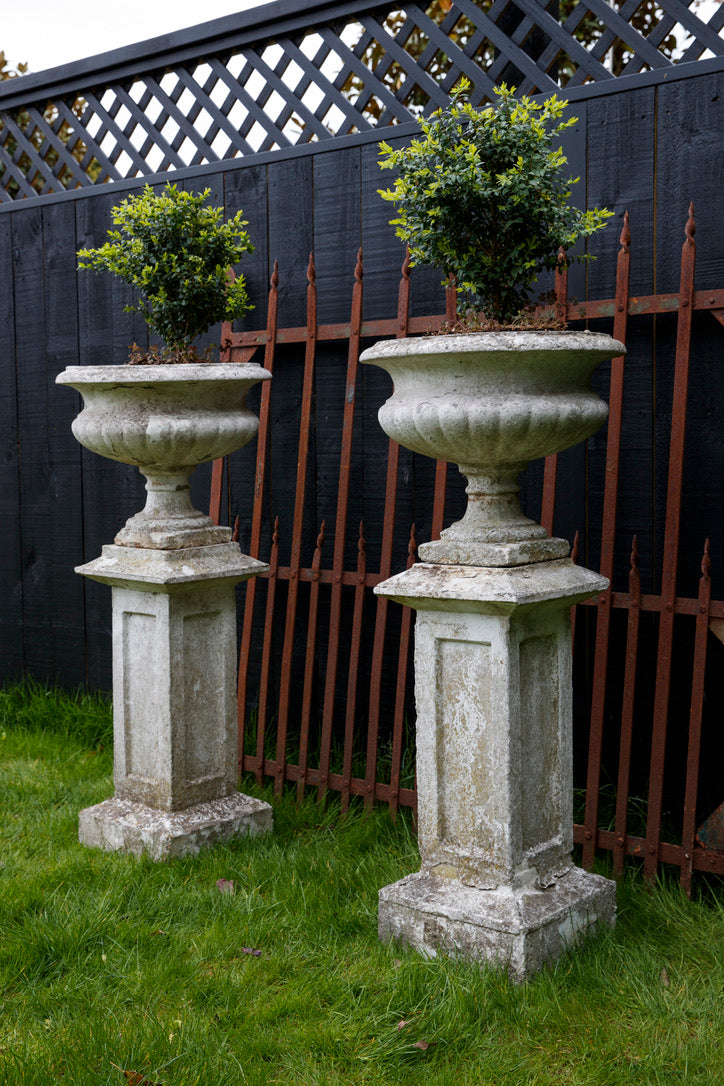 Vintage French Urns & Pedestals