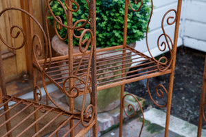 French Wrought Iron Orangerie Garden Shelves