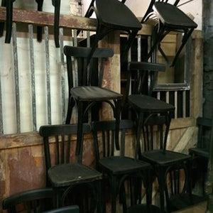 French Black Bistro Chairs